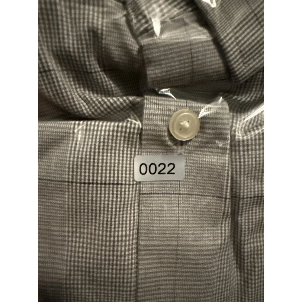 Banana Republic Untucked Fit Button Down Shirt Mens XXL Plaid Wrinkle Resist